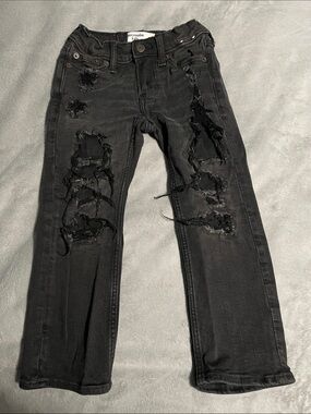 Abercrombie & Fitch Boys' Black Distressed Jeans